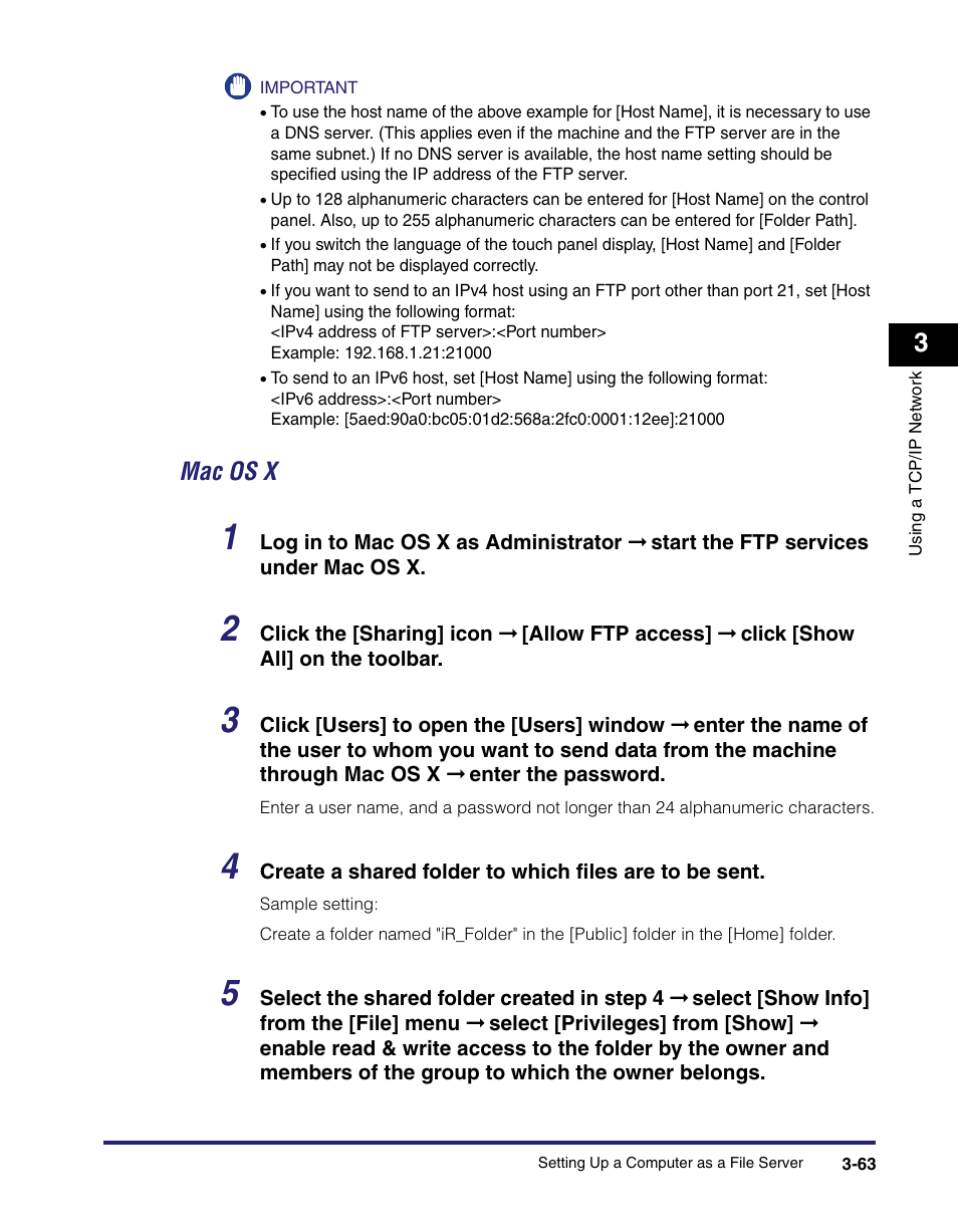 Mac os x -63, Mac os x | Canon IMAGE RUNNER 5065 User Manual | Page 109 / 240