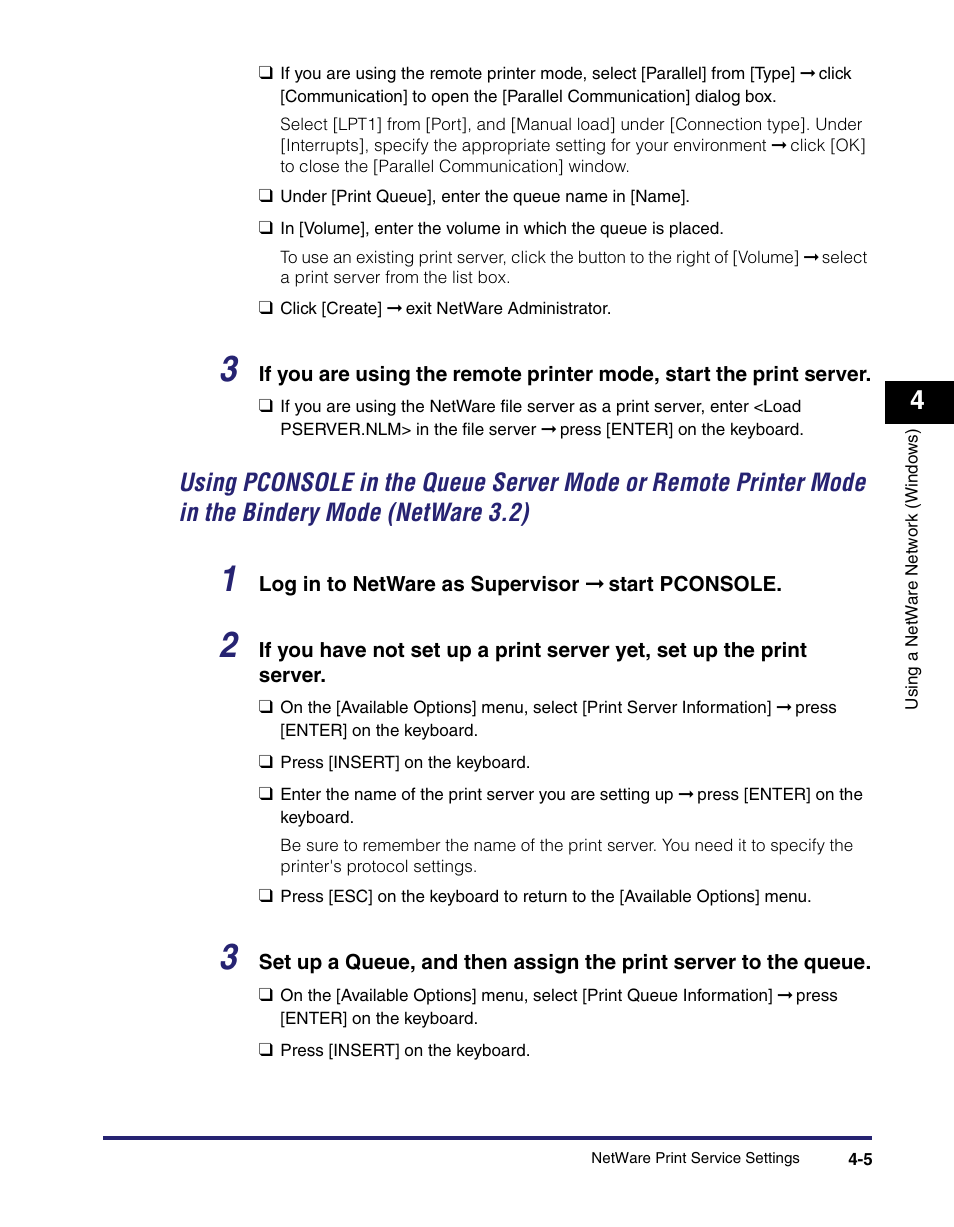 Mode in the bindery mode (netware 3.2) -5 | Canon IMAGE RUNNER 5065 User Manual | Page 123 / 240