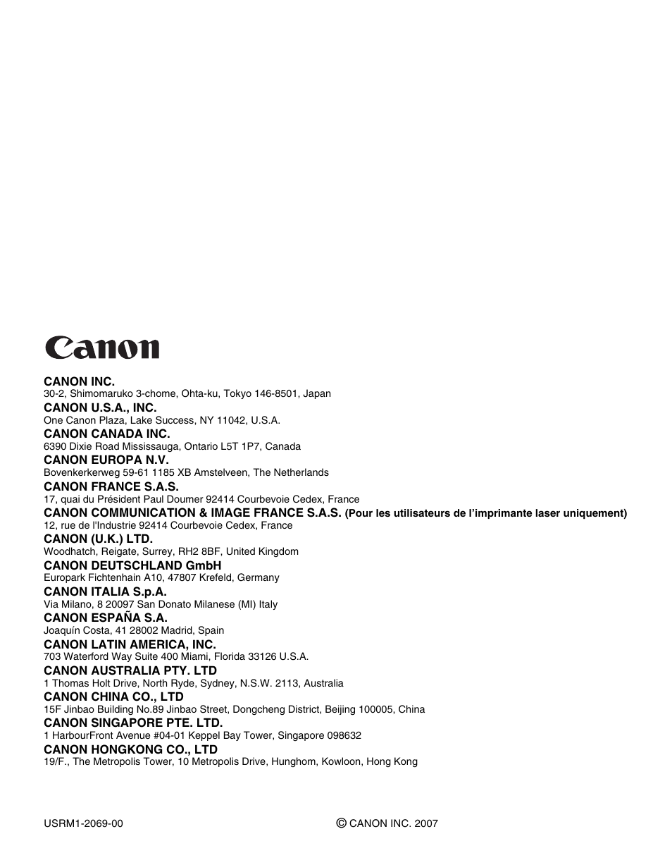 Canon IMAGE RUNNER 5065 User Manual | Page 240 / 240