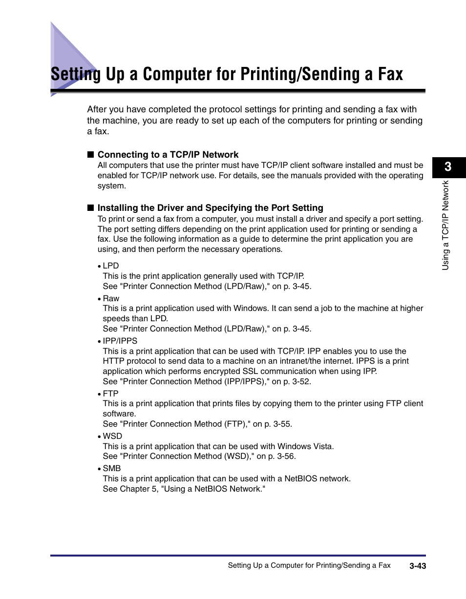 Setting up a computer for printing/sending a fax | Canon IMAGE RUNNER 5065 User Manual | Page 89 / 240