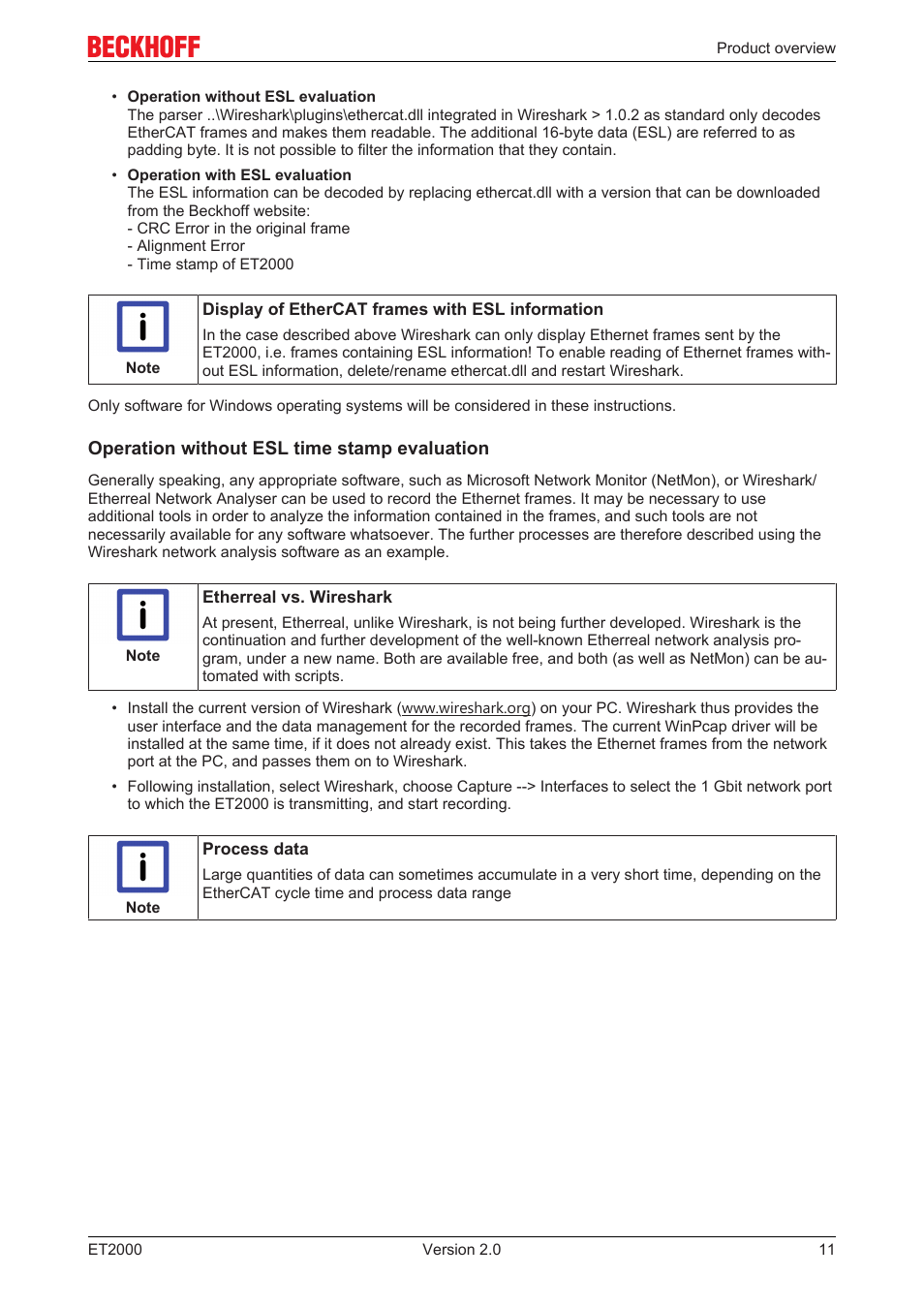 Basic function principles | BECKHOFF ET2000 User Manual | Page 11 / 23