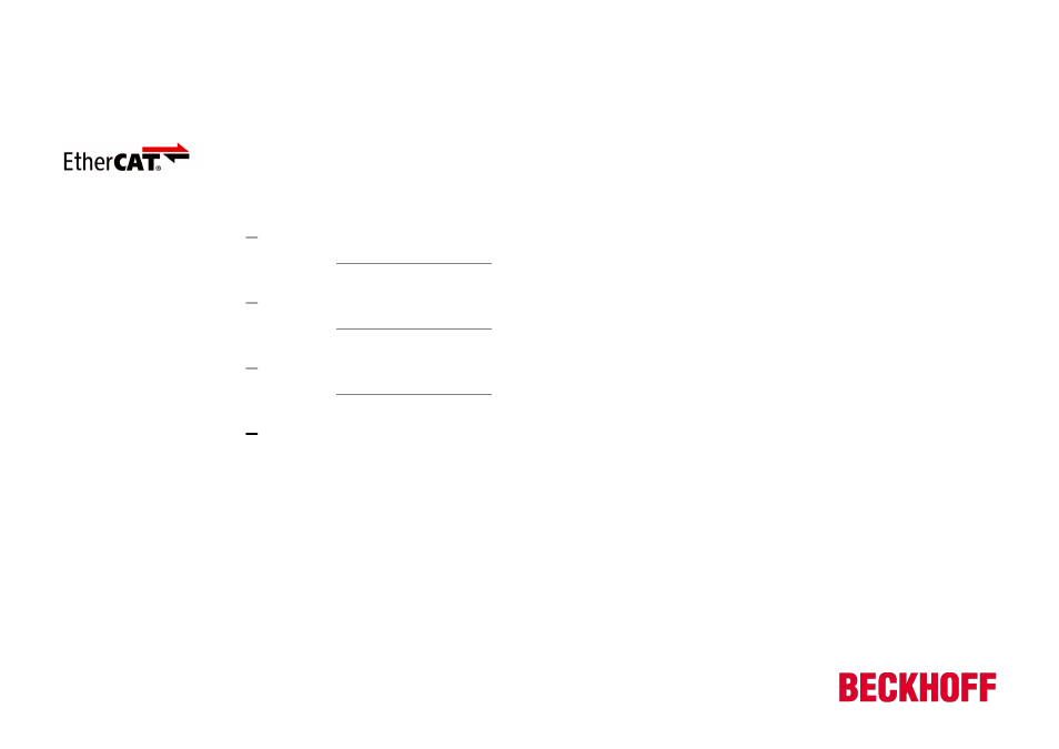 BECKHOFF PHY User Manual | 12 pages