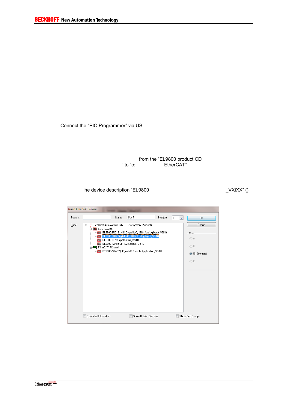 2 standard slave, Standard slave | BECKHOFF EL9800 User Manual | Page 19 / 36