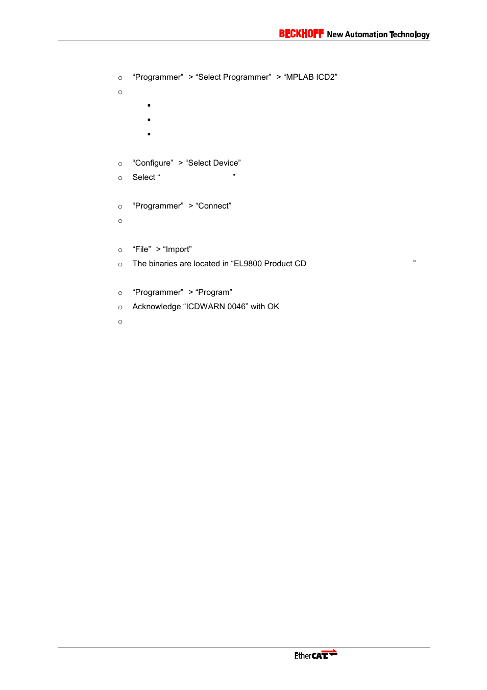 BECKHOFF EL9800 User Manual | Page 20 / 36