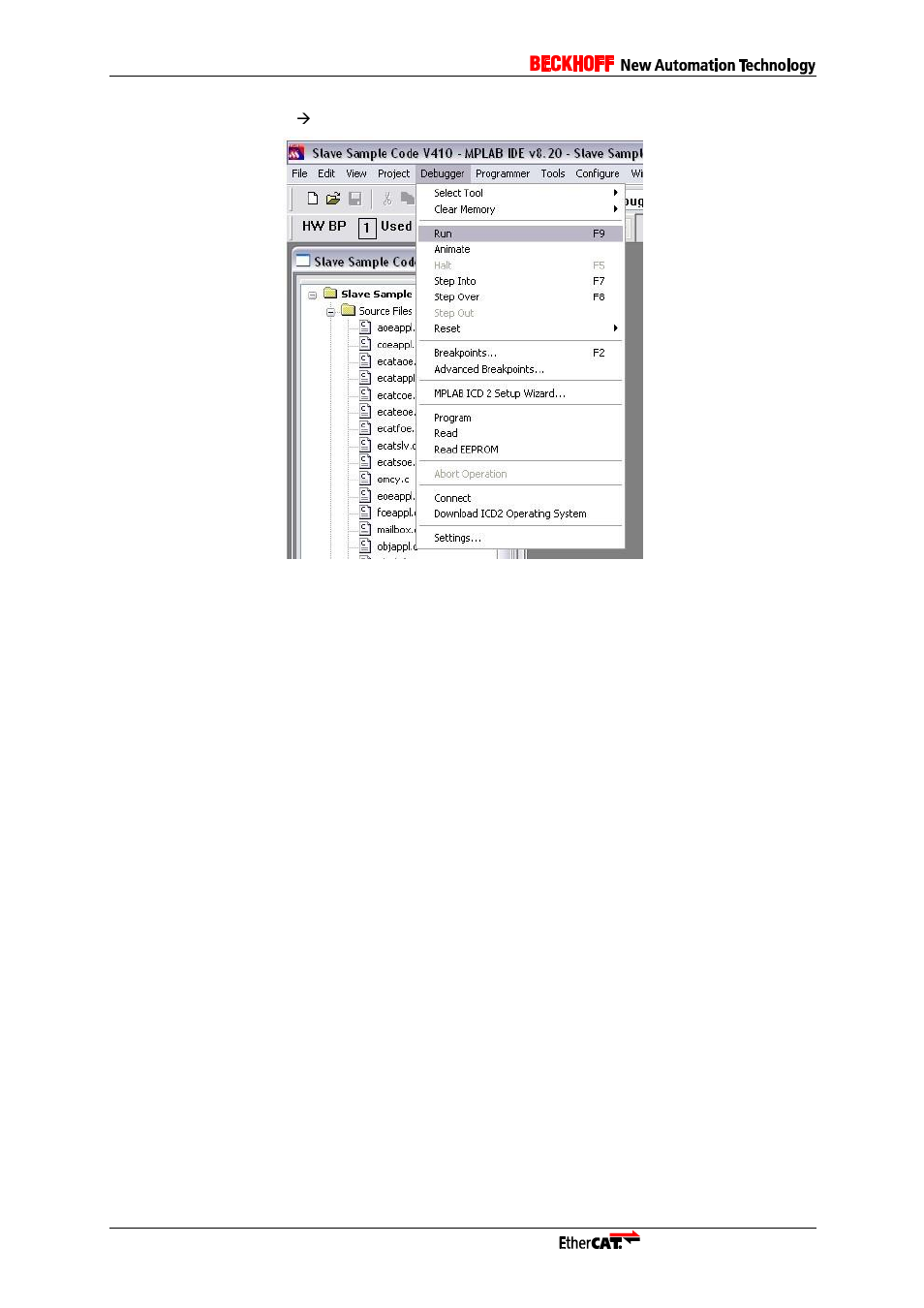 Figure 51: run binary | BECKHOFF EL9800 User Manual | Page 34 / 36