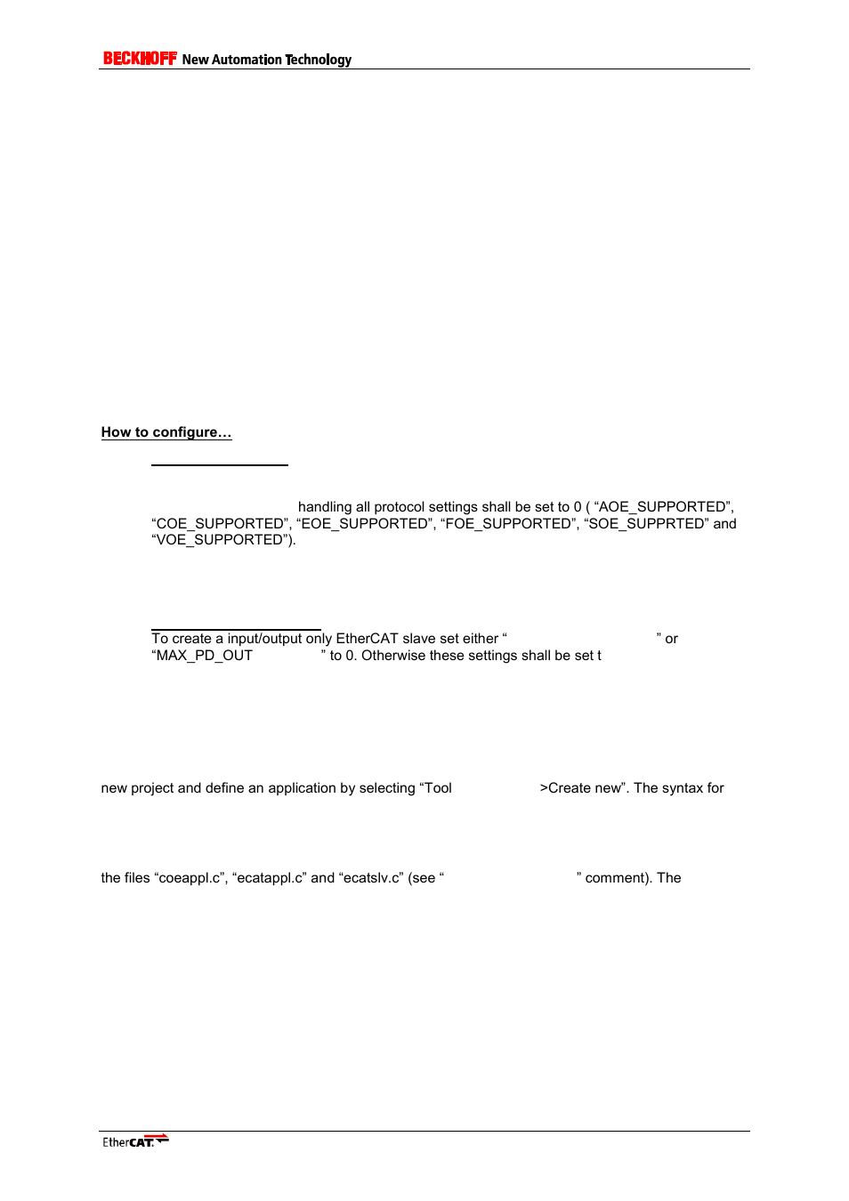 5 create an application, 1 adding a new application, 2 examples | 1 sample application process data enhancement, Create an application, Adding a new application, Examples | BECKHOFF ET9300 User Manual | Page 33 / 97