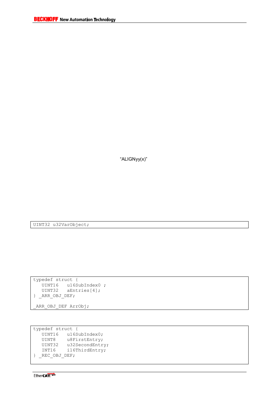 7 objects, 1 design/structure rules, 2 define local memory | Objects, Design/structure rules, Define local memory | BECKHOFF ET9300 User Manual | Page 43 / 97