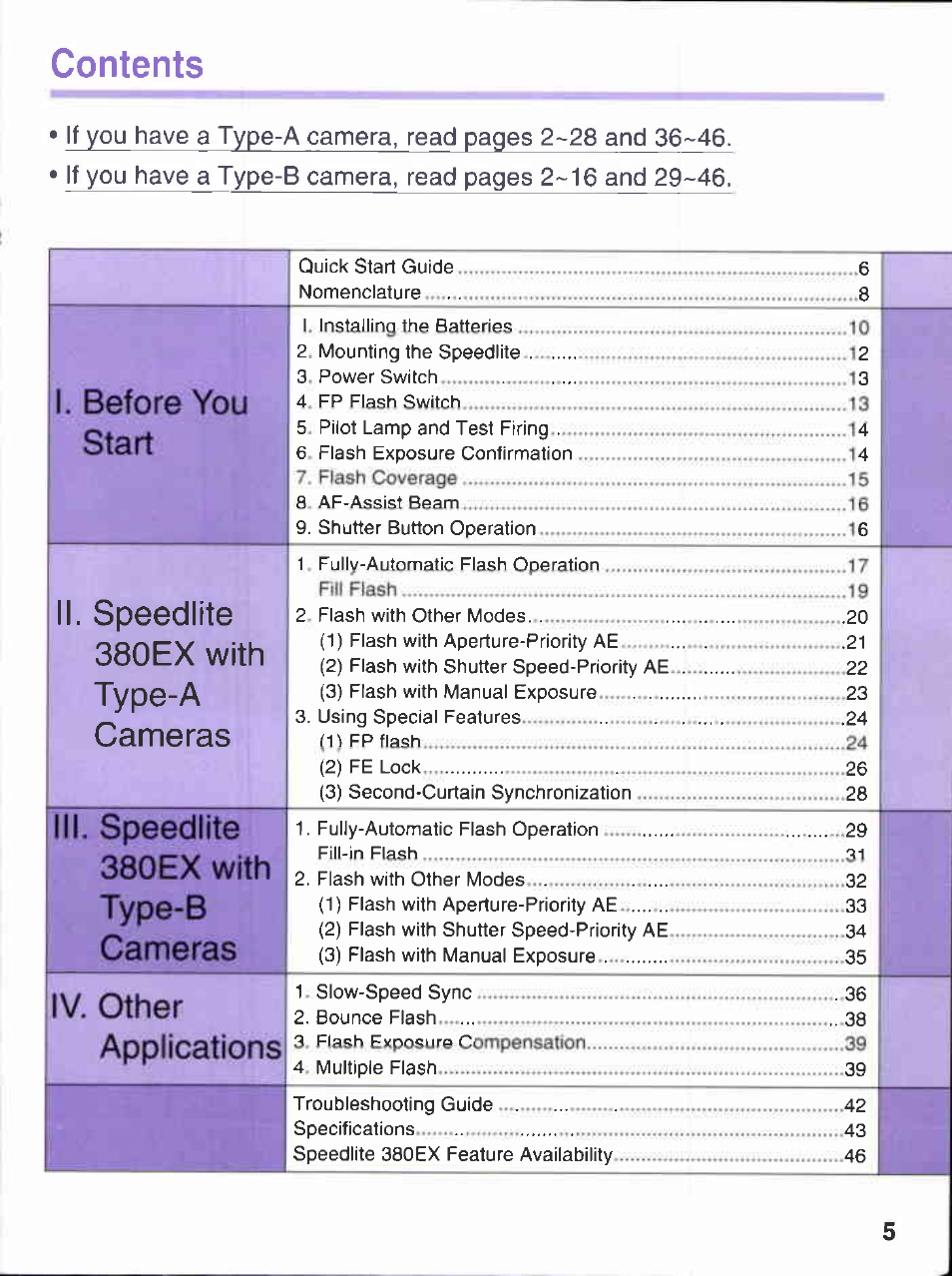 Canon 380EX User Manual | Page 5 / 48