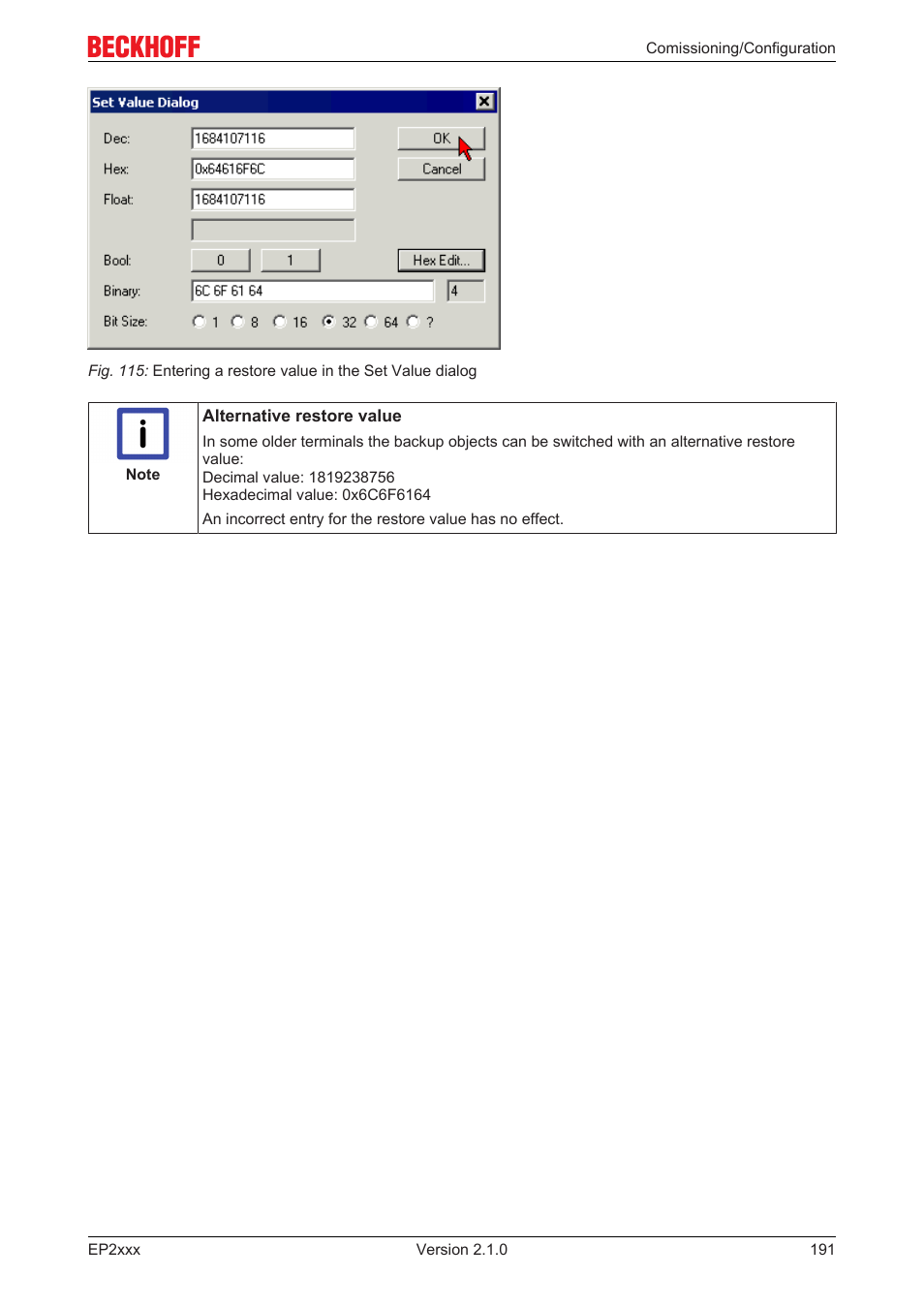 BECKHOFF EP2xxx User Manual | Page 191 / 197