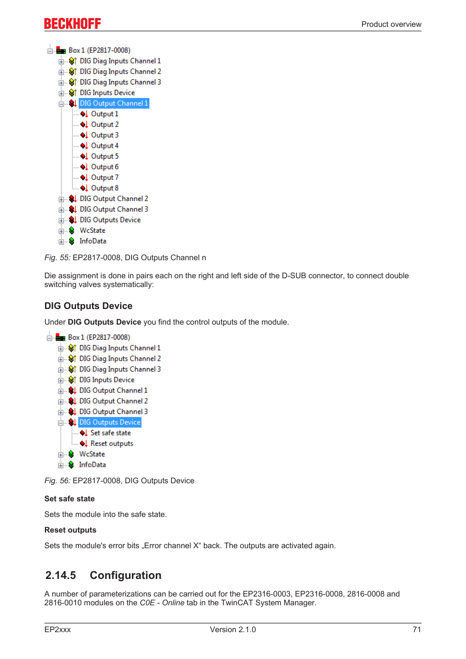 5 configuration | BECKHOFF EP2xxx User Manual | Page 71 / 197
