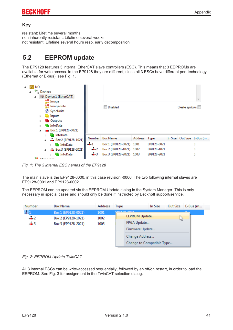 2 eeprom update | BECKHOFF EP9128 User Manual | Page 41 / 46