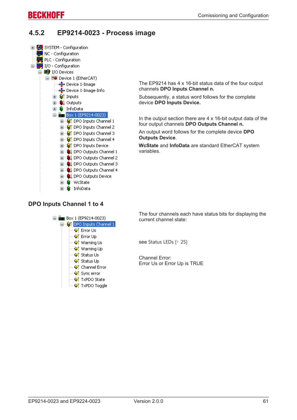 2 ep9214-0023 - process image, This takes place either via the process data | BECKHOFF EP9214-0023 User Manual | Page 61 / 109