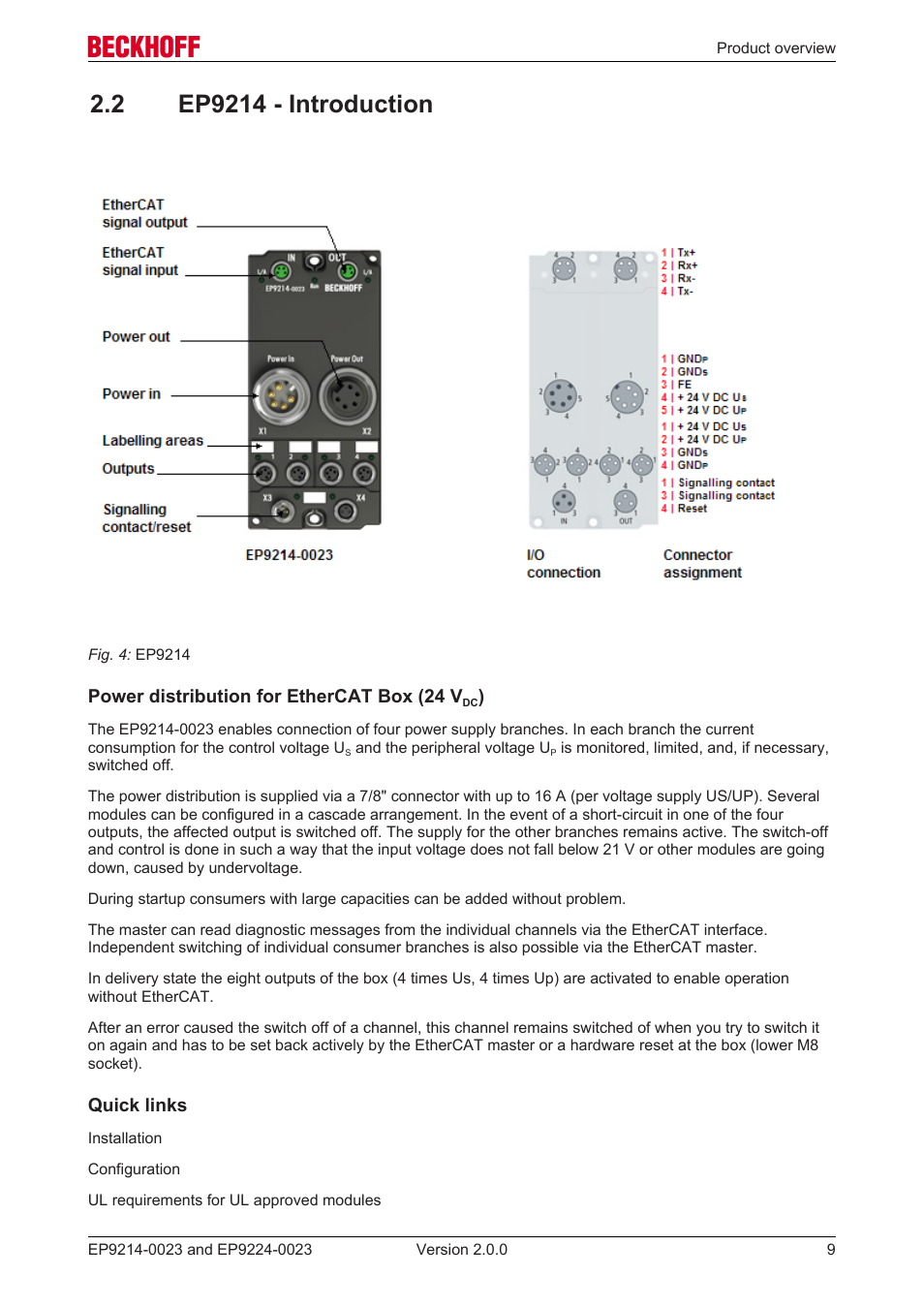 2 ep9214 - introduction | BECKHOFF EP9214-0023 User Manual | Page 9 / 109