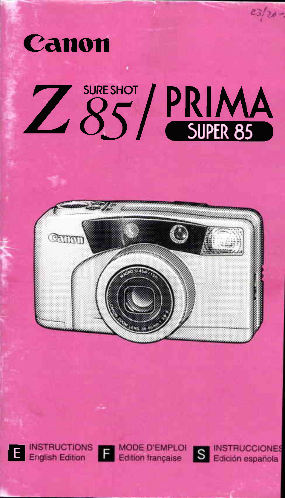 Canon Z85 User Manual | 80 pages