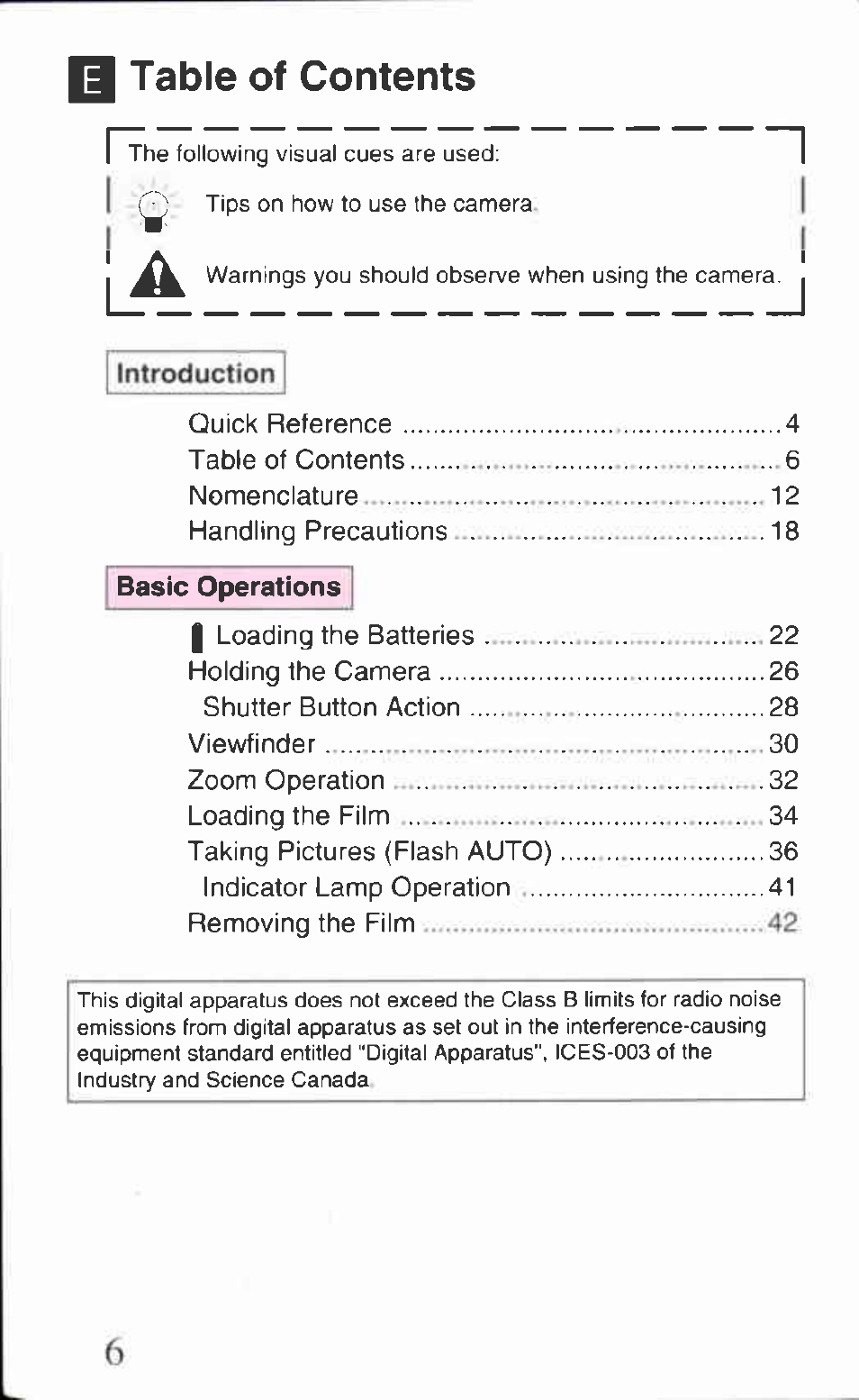Canon Z85 User Manual | Page 6 / 80