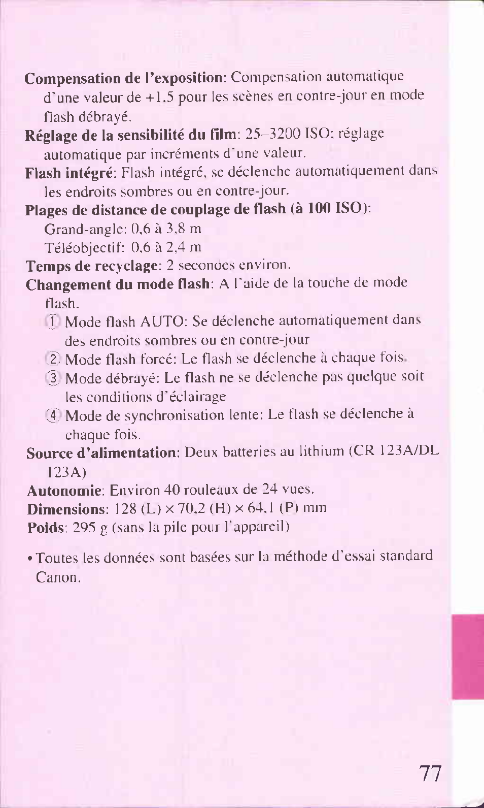 Canon Z85 User Manual | Page 77 / 80