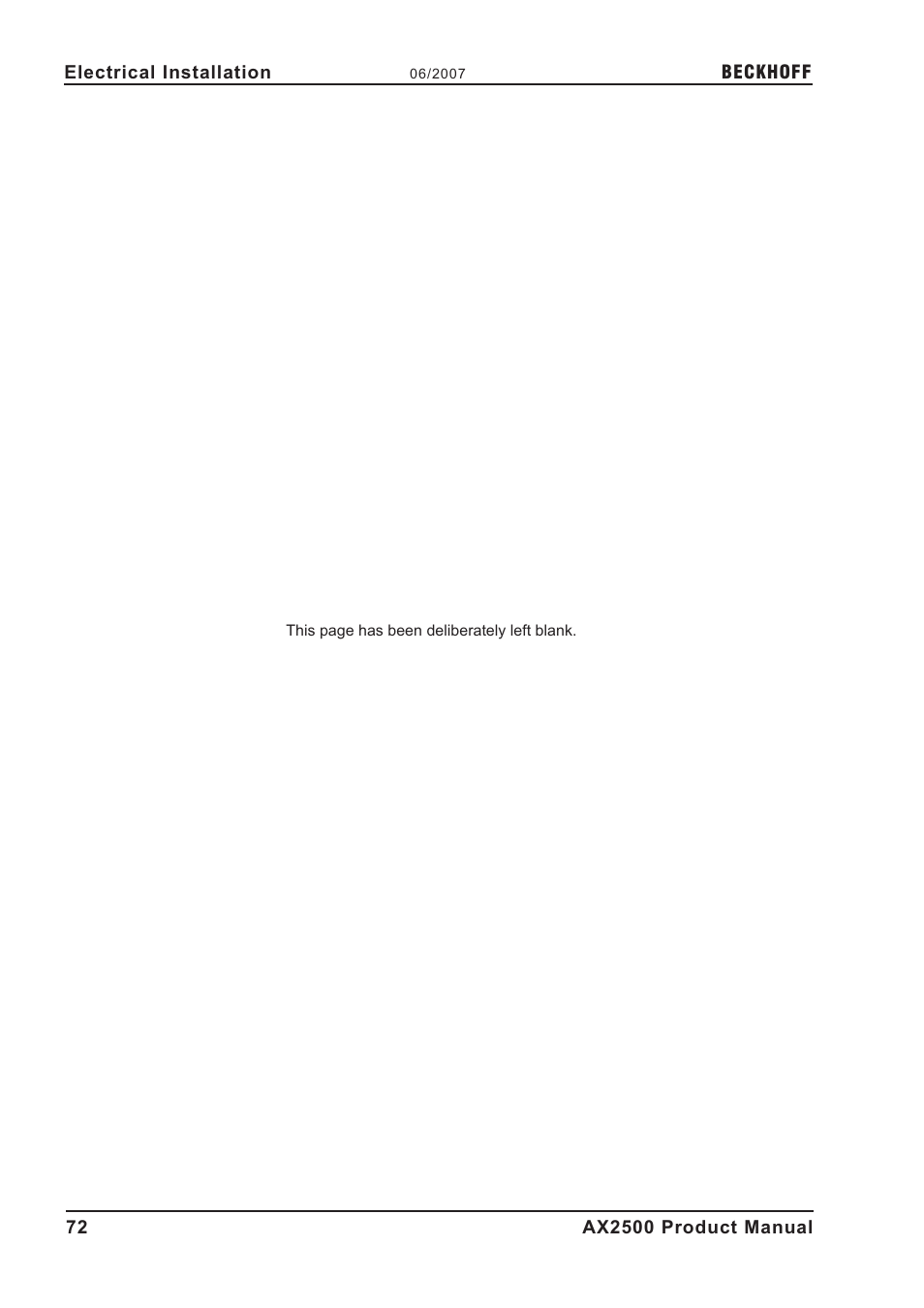 BECKHOFF AX2500 User Manual | Page 72 / 97