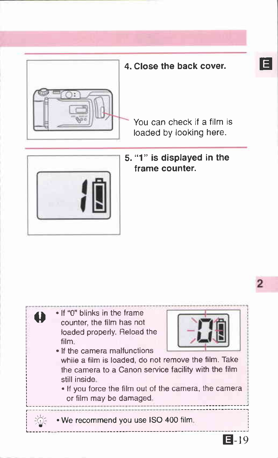 Canon ZOOM85 User Manual | Page 19 / 43
