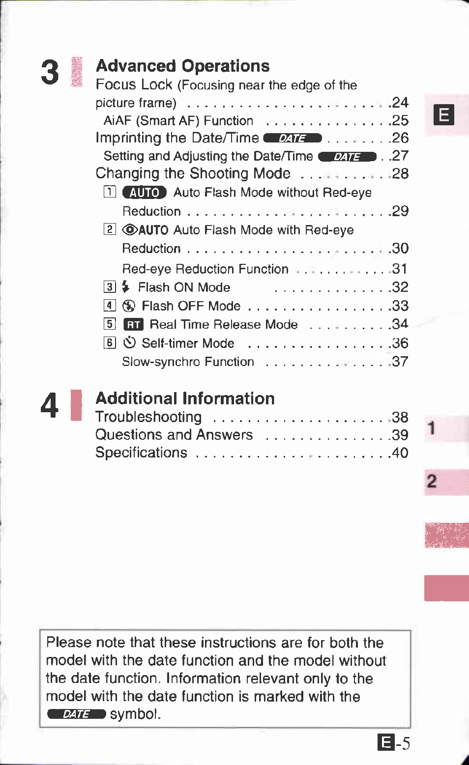 Canon ZOOM85 User Manual | Page 5 / 43