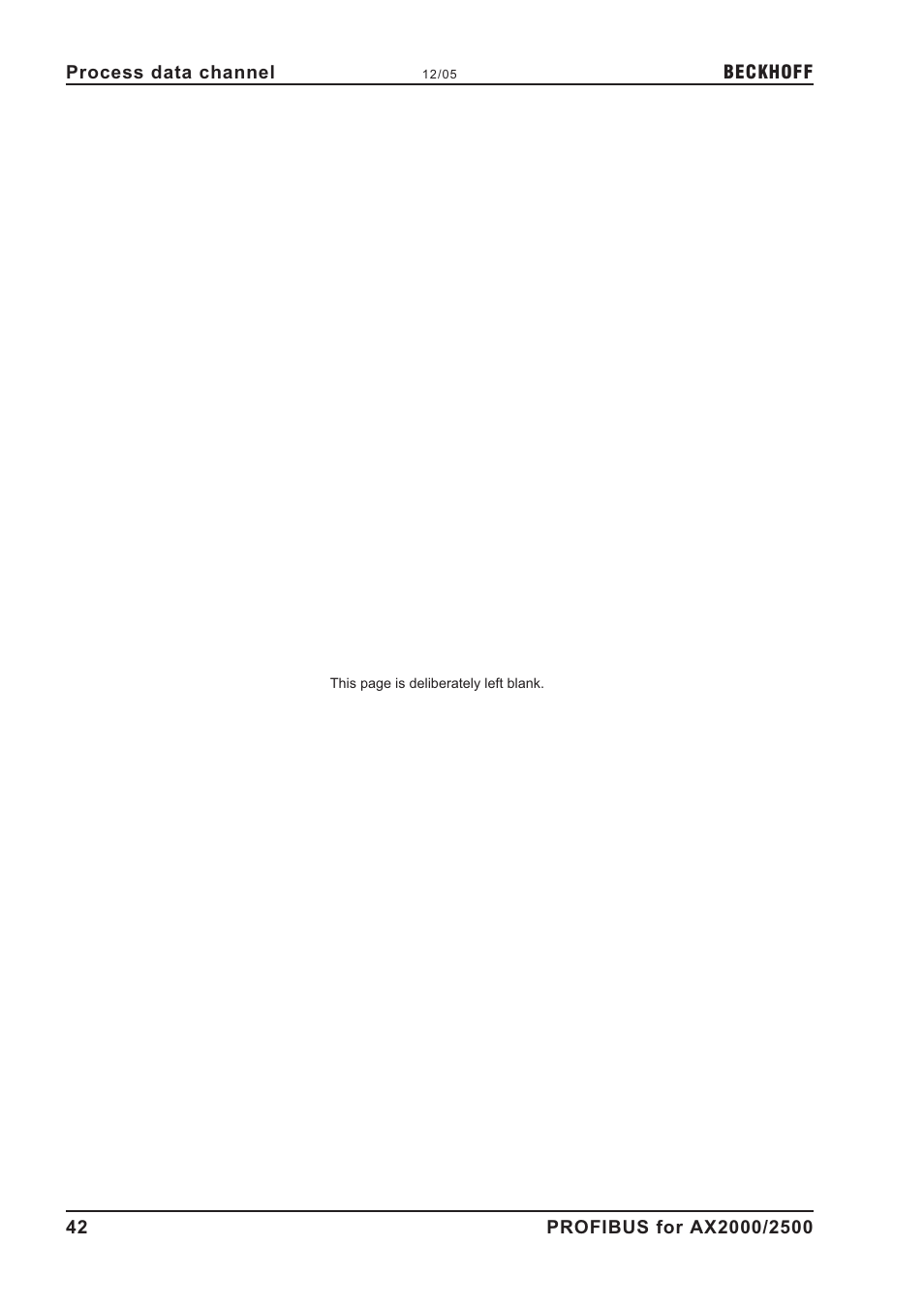 BECKHOFF AX2000 PROFIBUS DP communication profile User Manual | Page 42 / 51