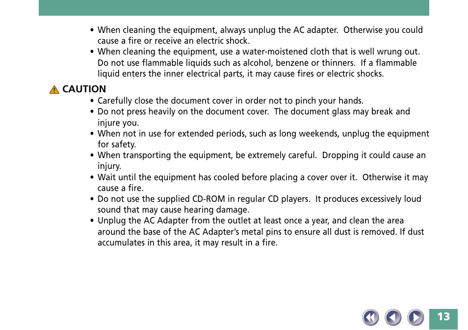 Canon FB330P/FB630P User Manual | Page 13 / 82