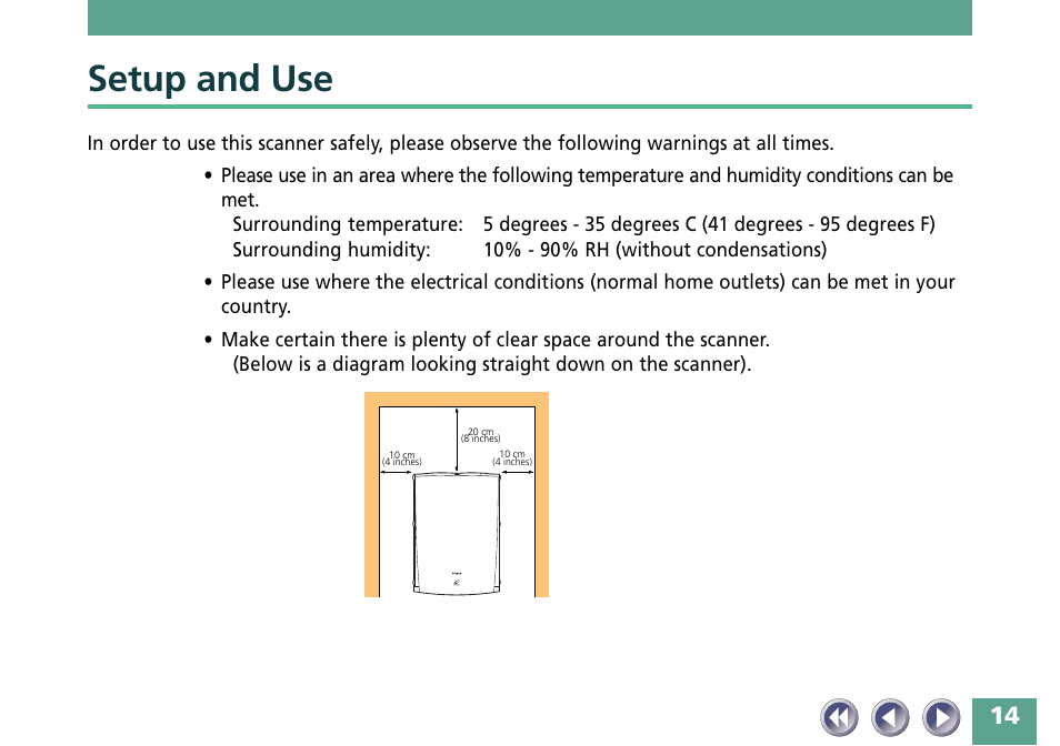 Setup and use | Canon FB330P/FB630P User Manual | Page 14 / 82