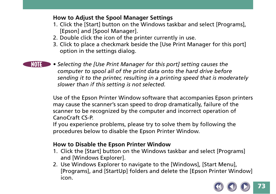 Canon FB330P/FB630P User Manual | Page 73 / 82