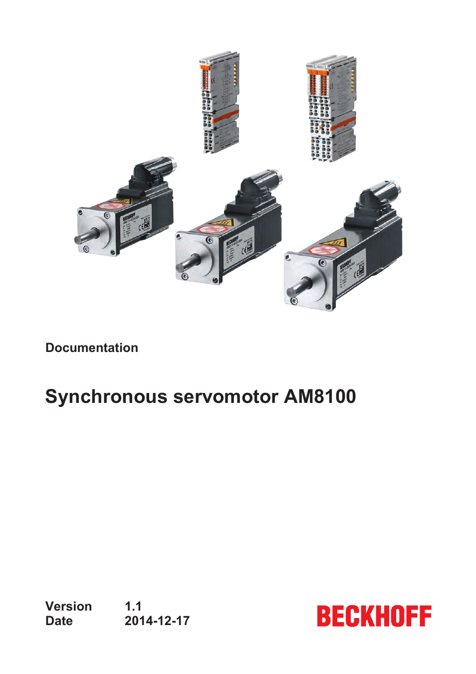 BECKHOFF AM8100 User Manual | 35 pages