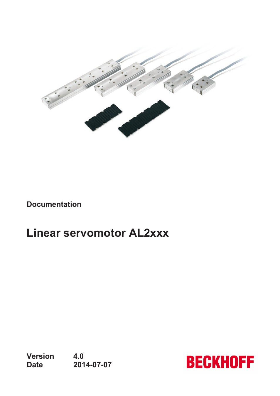 BECKHOFF AL2000 Linear servomotor User Manual | 61 pages