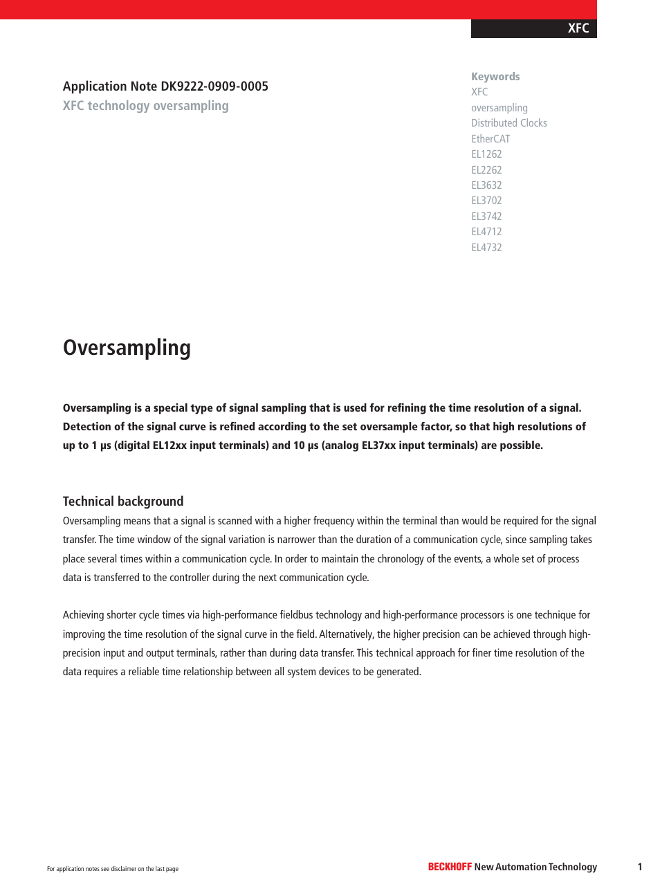 BECKHOFF DK9222-0909-0005 User Manual | 5 pages