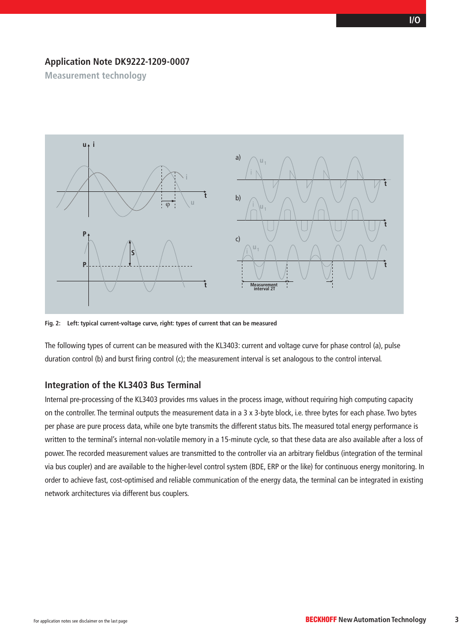 Integration of the kl3403 bus terminal | BECKHOFF DK9222-1209-0007 User Manual | Page 3 / 5