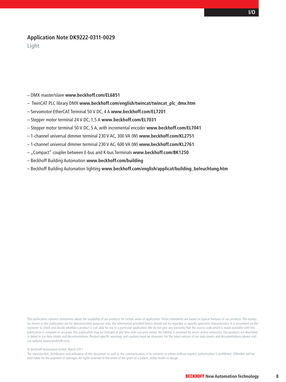 BECKHOFF DK9222-0311-0029 User Manual | Page 8 / 8