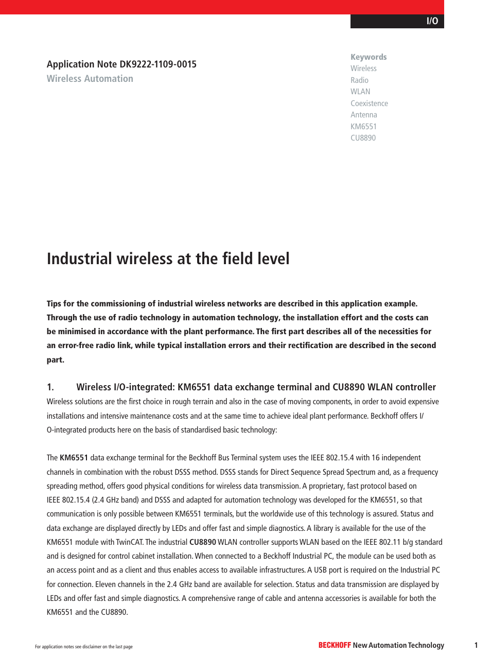 BECKHOFF DK9222-1109-0015 User Manual | 14 pages
