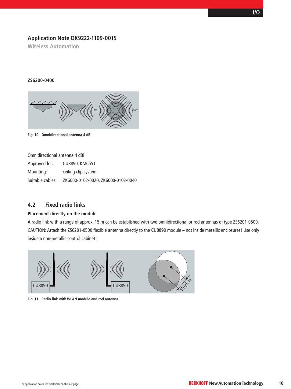 2 fixed radio links | BECKHOFF DK9222-1109-0015 User Manual | Page 10 / 14