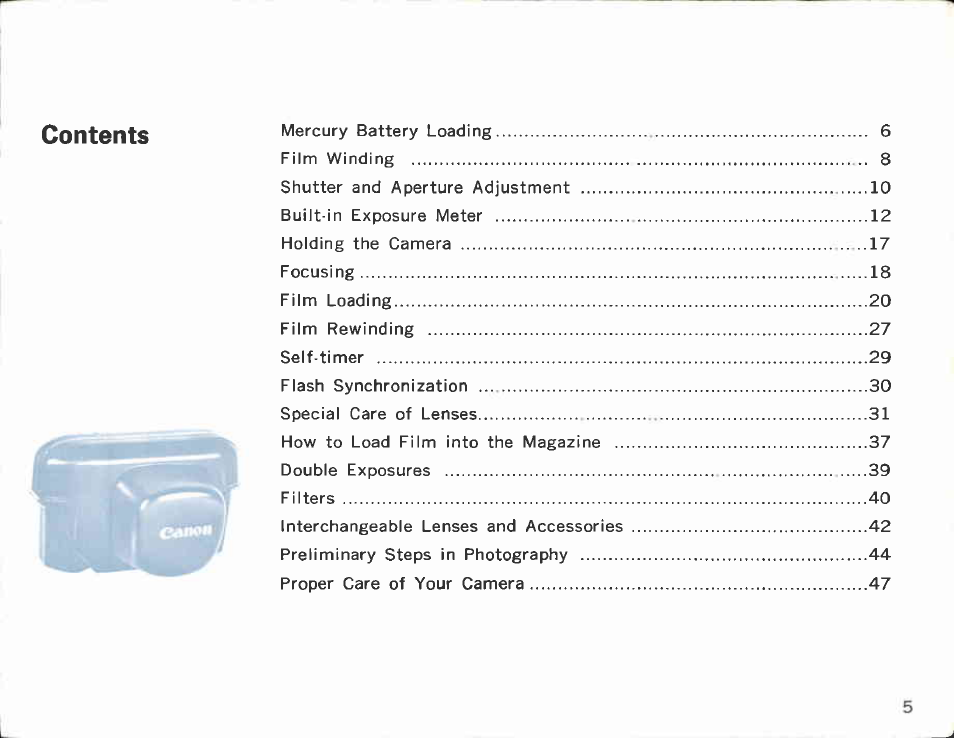 Canon Model 7S User Manual | Page 7 / 86