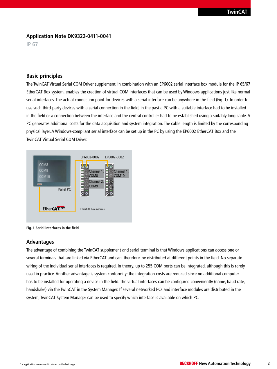 Advantages | BECKHOFF DK9322-0411-0041 User Manual | Page 2 / 6