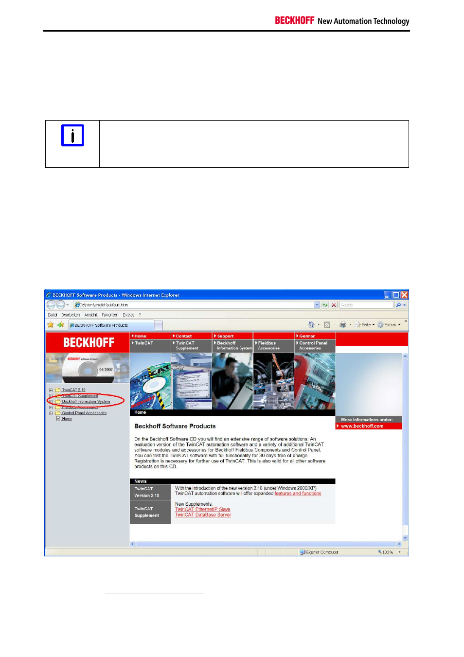 3 getting started with the demokits | BECKHOFF TwinCAT Demokits User Manual | Page 8 / 11