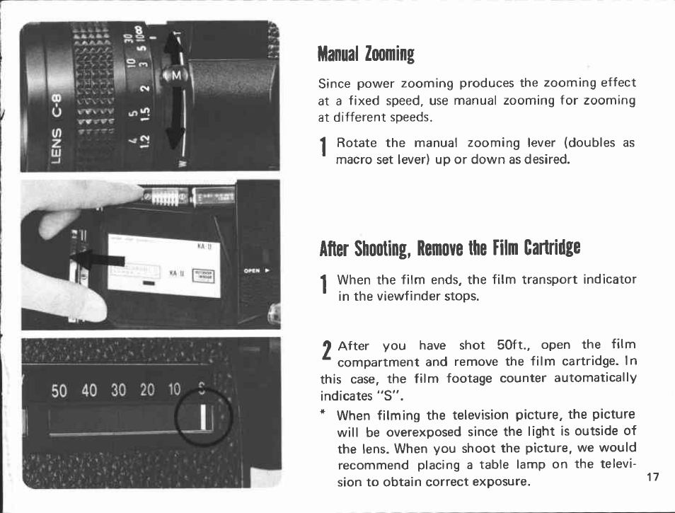 Loading the batteries, Main switch | Canon 310 XL User Manual | Page 17 / 43