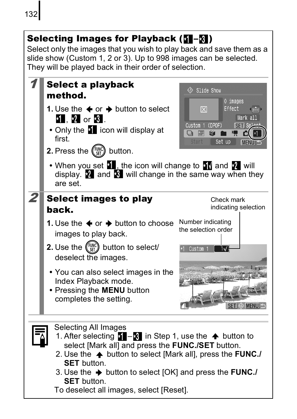 P. 132) | Canon IXUS 85 IS User Manual | Page 134 / 224