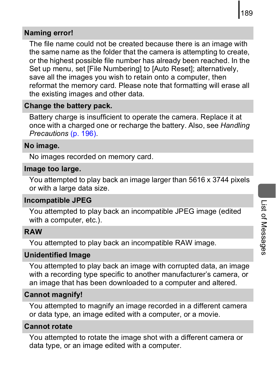 Canon IXUS 85 IS User Manual | Page 191 / 224