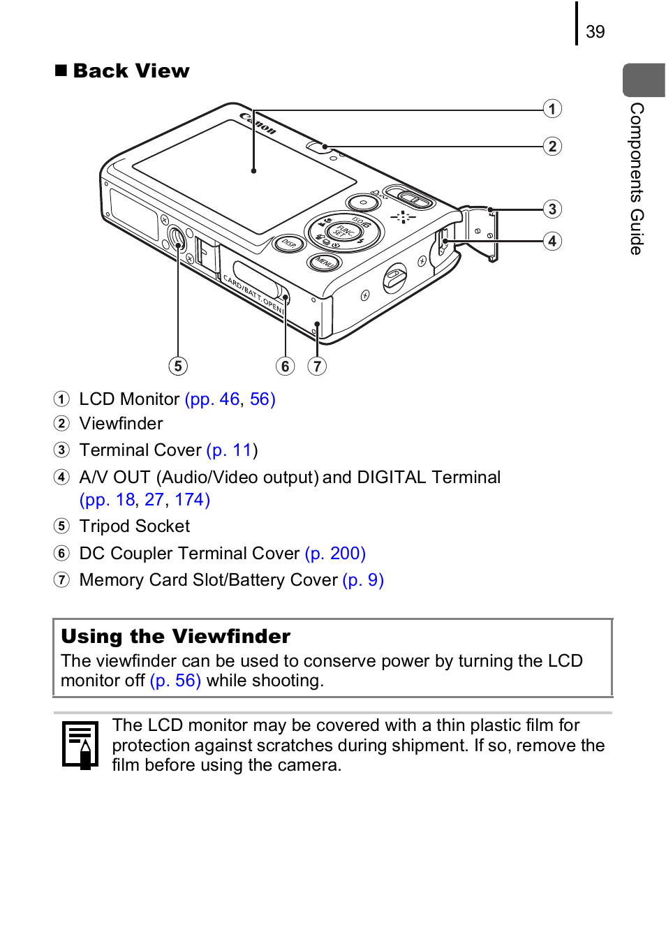 P. 39) | Canon IXUS 85 IS User Manual | Page 41 / 224