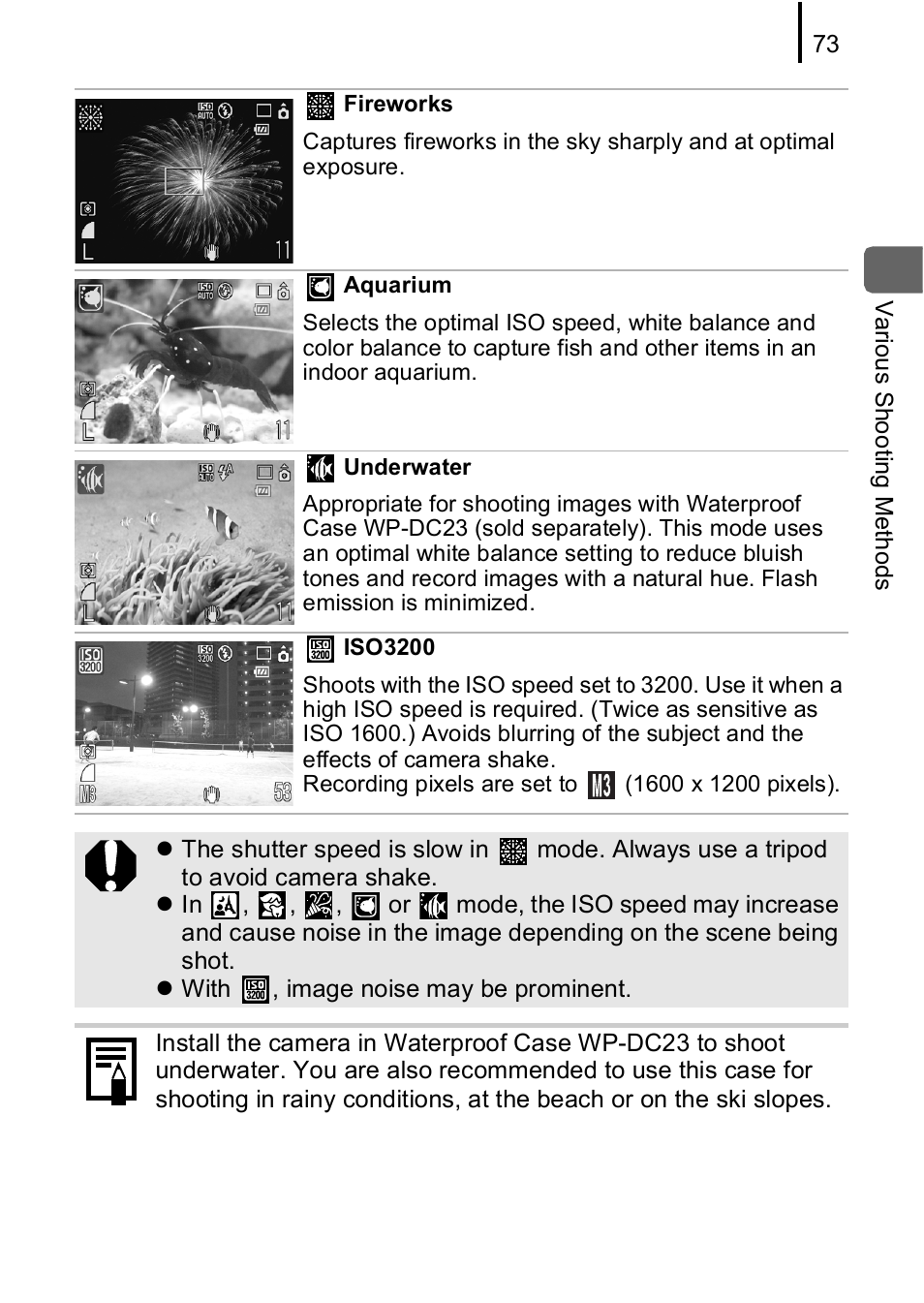 P. 73), P. 73 | Canon IXUS 85 IS User Manual | Page 75 / 224