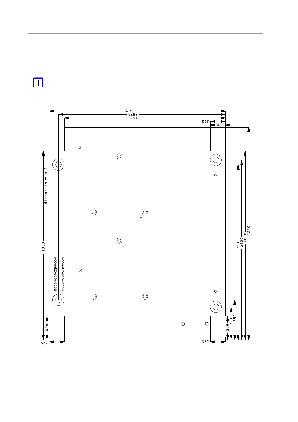 6 mechanical drawing, 1 pcb: mounting holes | BECKHOFF CB4055 User Manual | Page 77 / 85