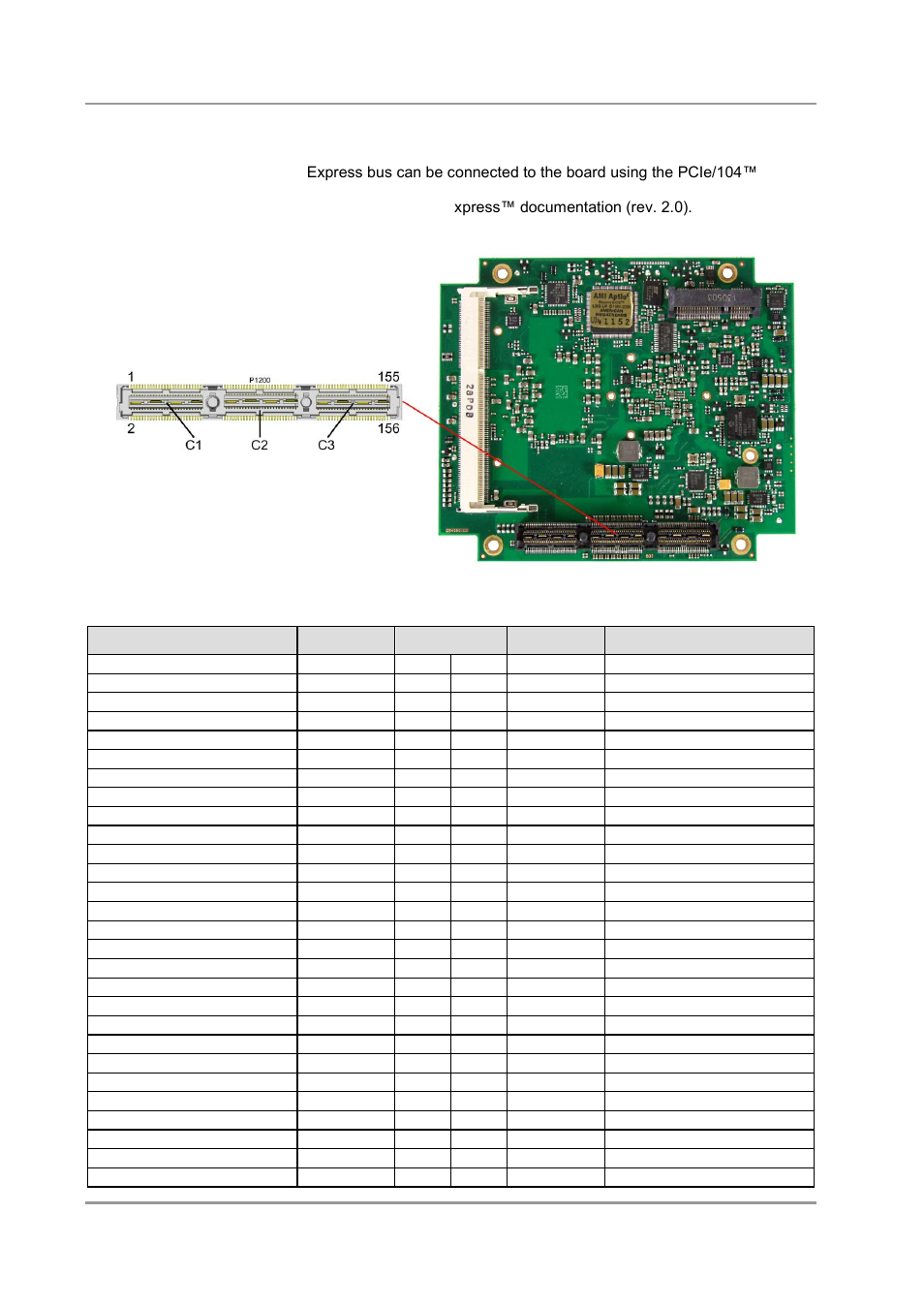 Pcie/104 connector, P. 23, 5 pcie/104 connector | BECKHOFF CB4060 User Manual | Page 23 / 114