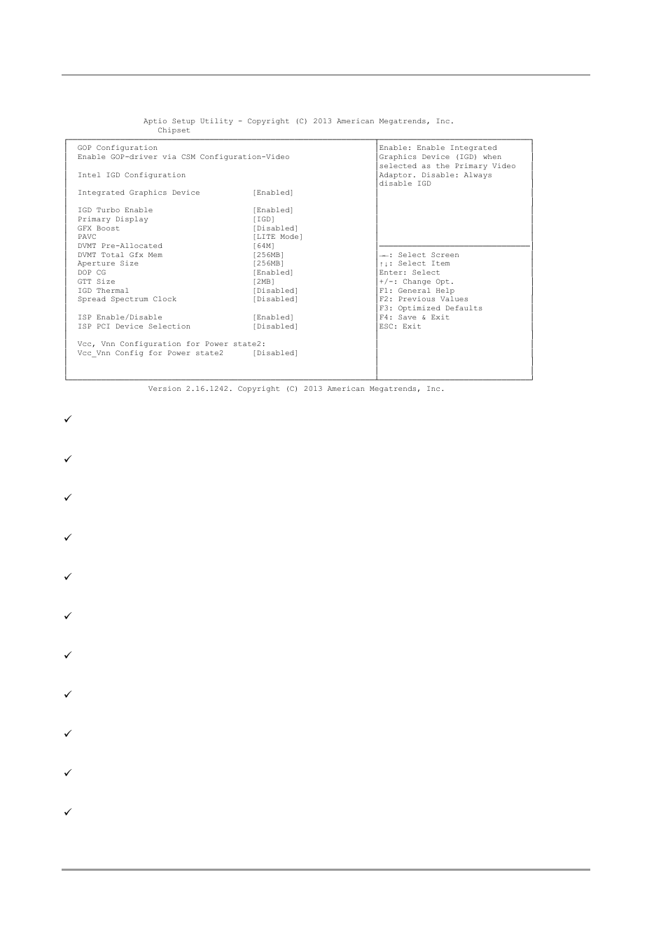 1 intel igd configuration, Intel igd configuration | BECKHOFF CB4063 User Manual | Page 64 / 87