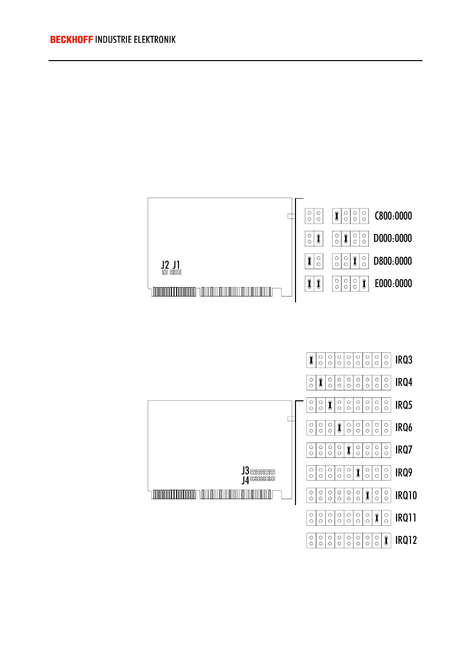 Jumper configuration | BECKHOFF C1220 User Manual | Page 29 / 30
