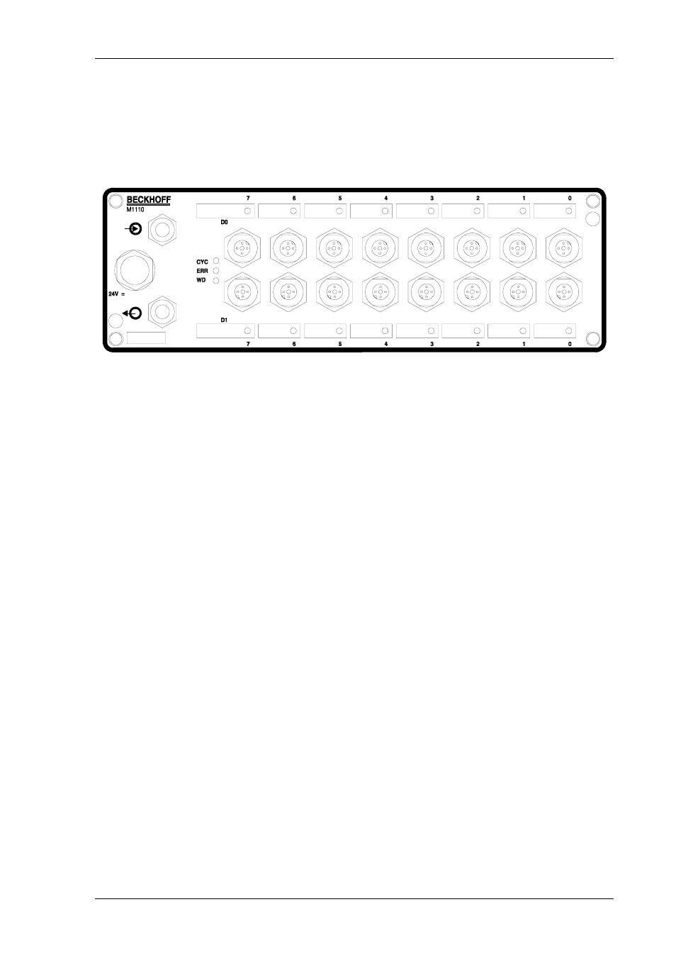 Function description hardware | BECKHOFF M1110 User Manual | Page 3 / 17