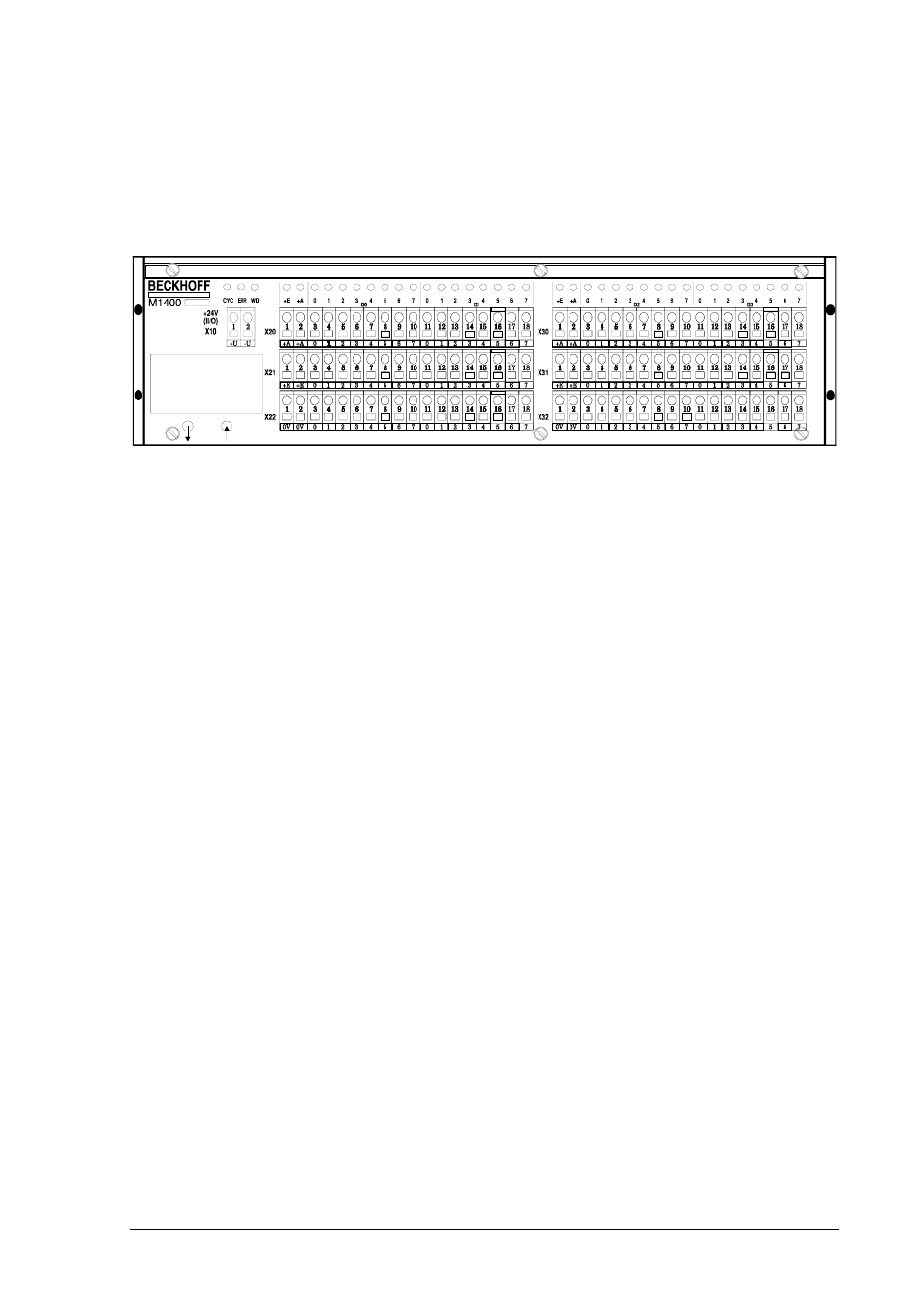 Function description hardware | BECKHOFF M1400 User Manual | Page 3 / 16