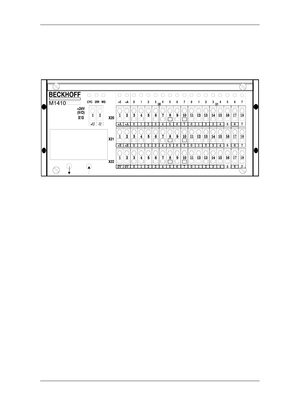 Function description hardware | BECKHOFF M1410 User Manual | Page 3 / 14