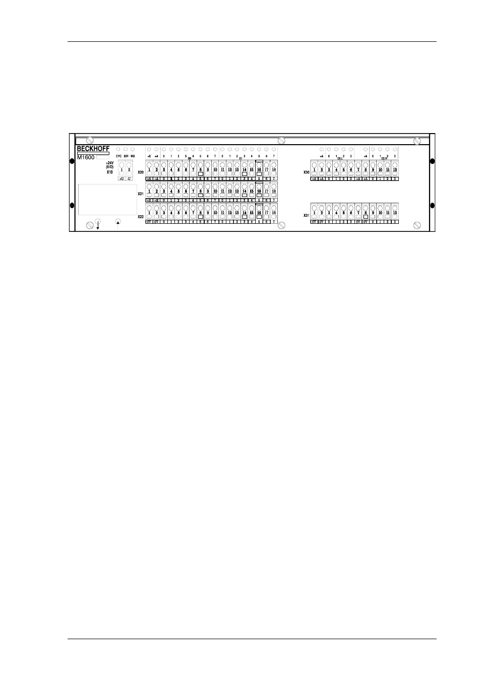 Function description hardware | BECKHOFF M1600 User Manual | Page 3 / 14